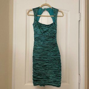 Nicole Miller Aqua Mini Dress